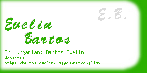 evelin bartos business card